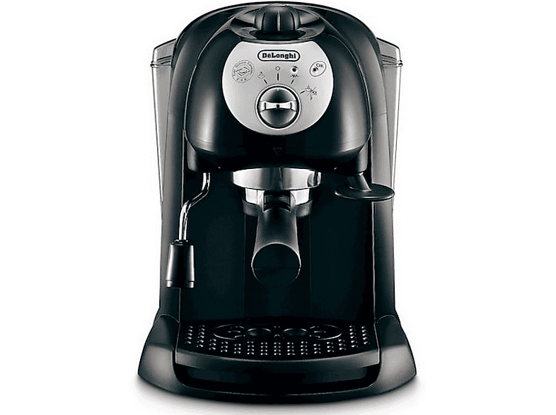 De'Longhi EC 201.CD.B, Handmatige Koffie Machine voor Espresso en Cappuccino, Melkopschuimer Lans voor Cappuccino, Gebruikt Koffie Poeder of E.S.E. Pads, Zwart
