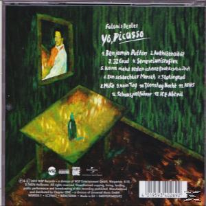 Albumcover mit grünem Hintergrund, einem Gemälde und Text. Ein Gemälde im Hintergrund.