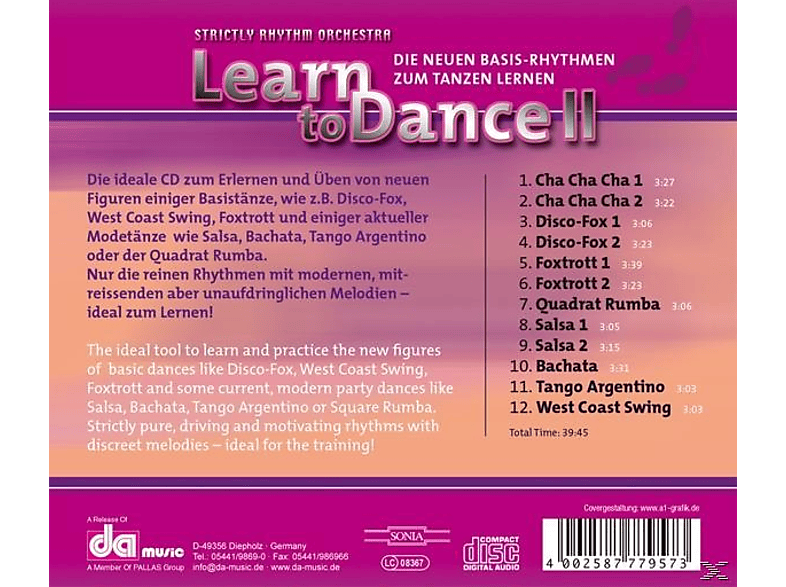 Thumbnail - Strictly Rhythm Orchestra - Learn To Dance Ii Die Neuen Basisrhythmen (CD)