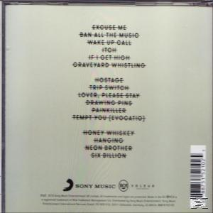Album-Rückseite. Titelliste, Sony Music Logo. Text: Excuse Me. Albumtitel auf der Rückseite. Barcode.