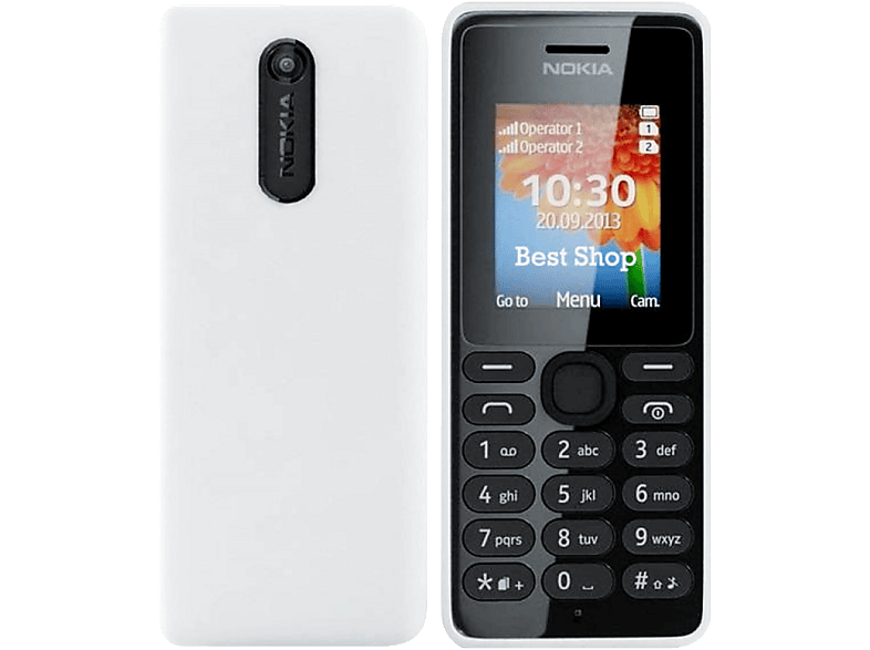 Móvil | Nokia 108 DS RM-944 NV, Dual SIM, blanco | MediaMarkt