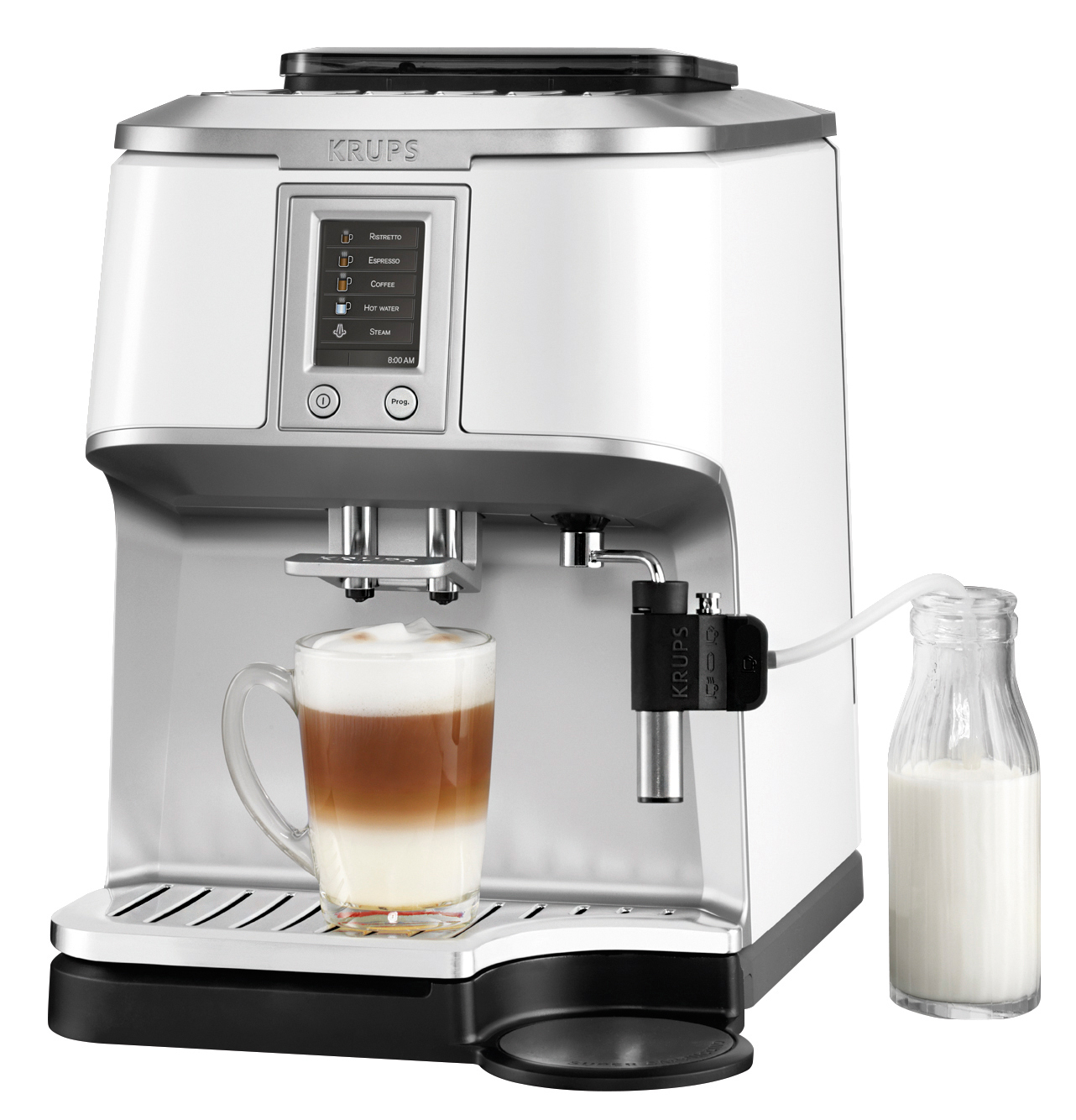 KRUPS EA 8441 Kaffeevollautomat Weiß