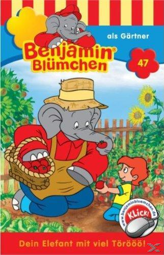 Cartoonbild eines Elefanten mit Hut und eines Jungen auf einem Buchcover für Kinder.