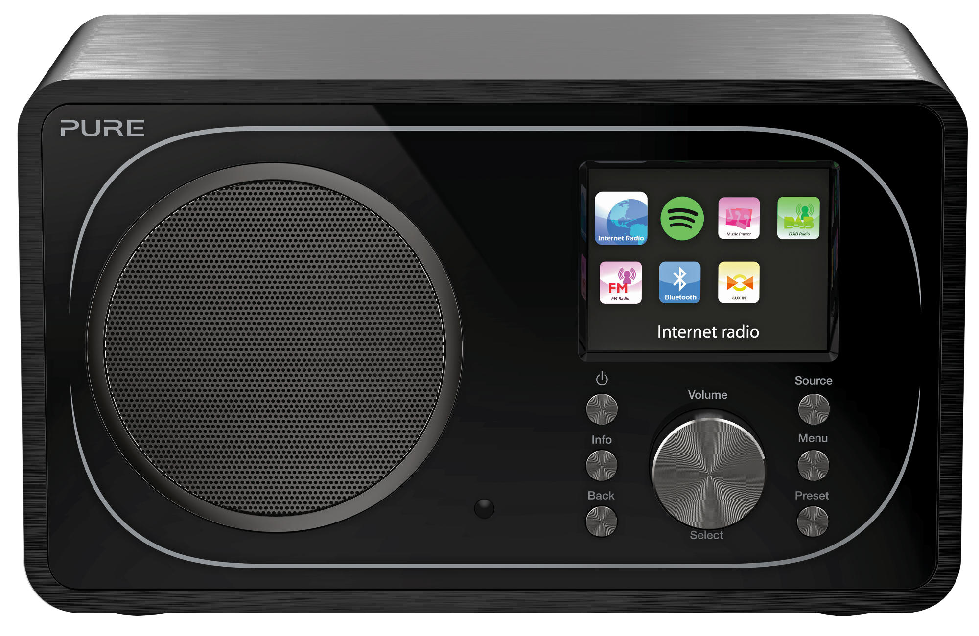 PURE Evoke F3 Internetradio, Schwarz