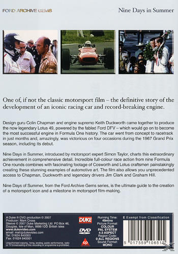 Ford Archive Gems - Nine Days in Summer DVD