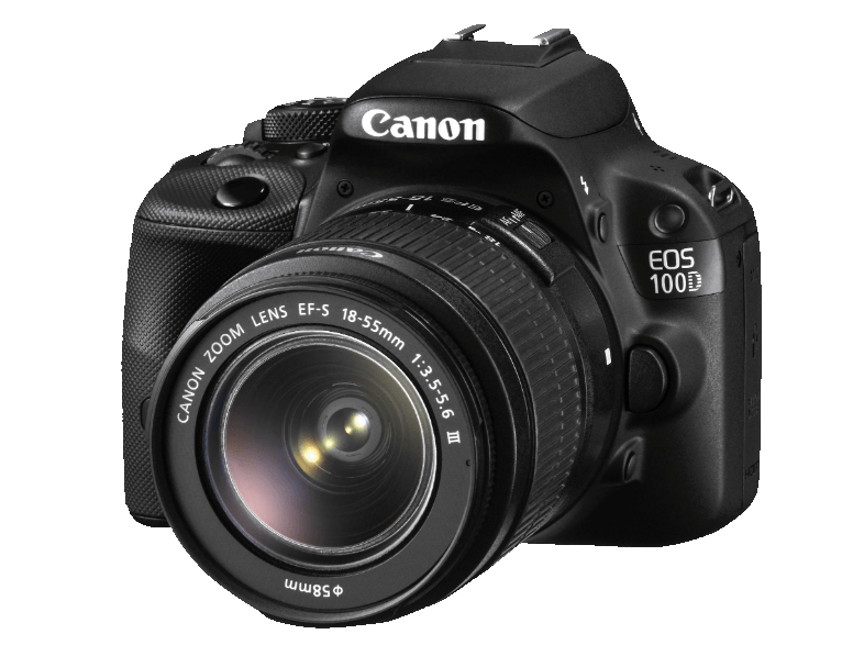 CANON EOS 100D + 18-55mm + 75+300 mm DC Lens Kit Dijital SLR Fotoğraf Makinesi