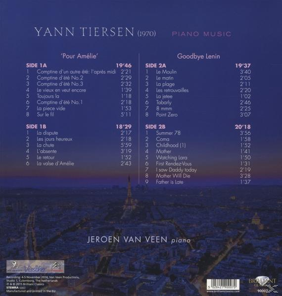 Jeroen Van - - Veen (Vinyl) Piano Music