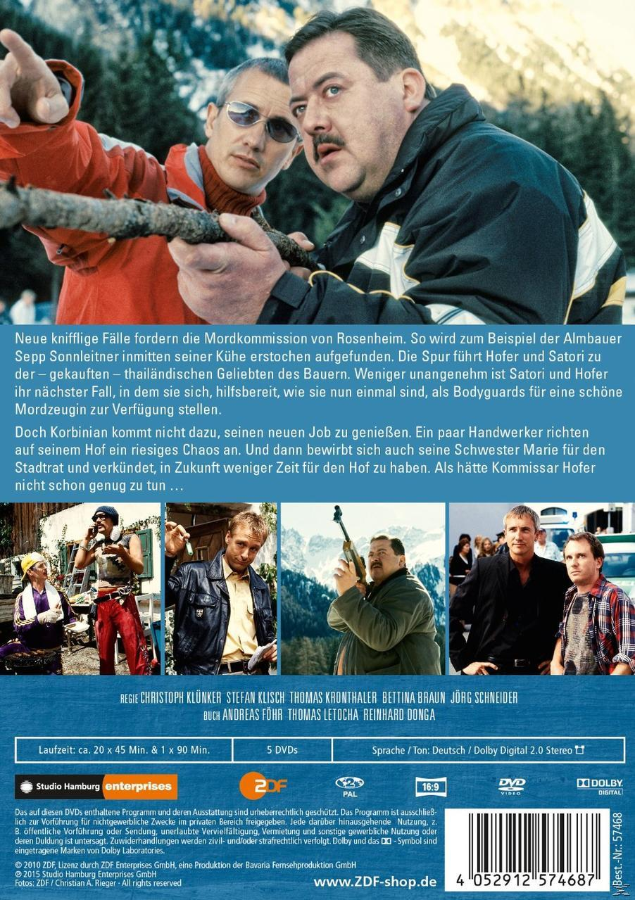 Rückseite einer DVD mit mehreren Personen, einem Wald und einem Titel auf Deutsch.