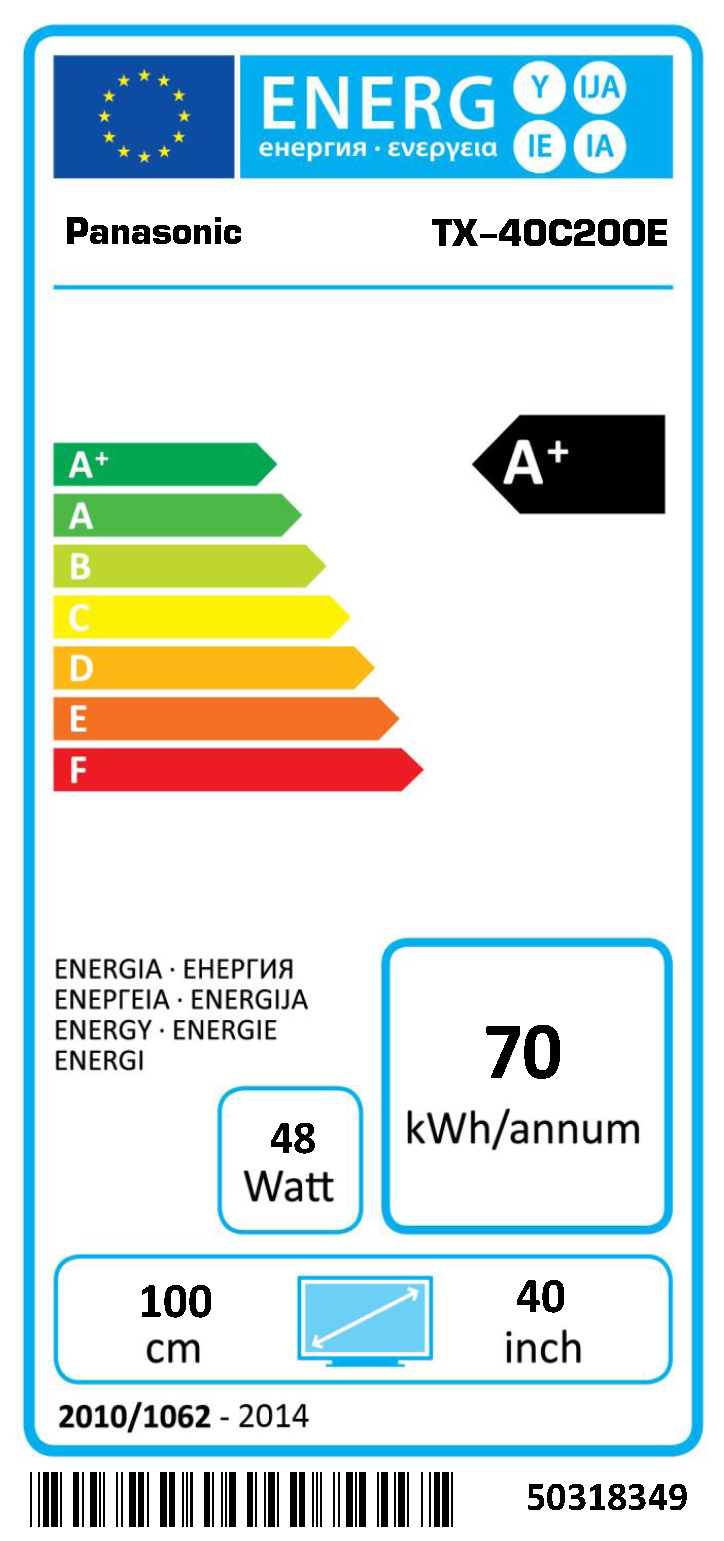 PANASONIC TX-40C200E 40" EDGE LED - Full HD - TV LED