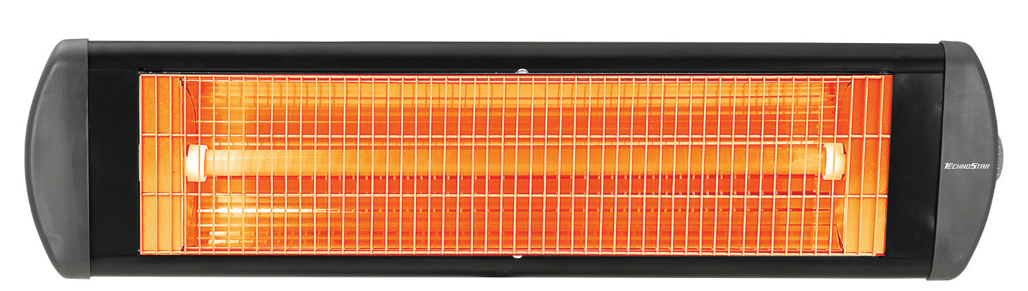 TECHNOSTAR HT 2300 Eco Duvar Tipi Infrared Isıtıcı Siyah