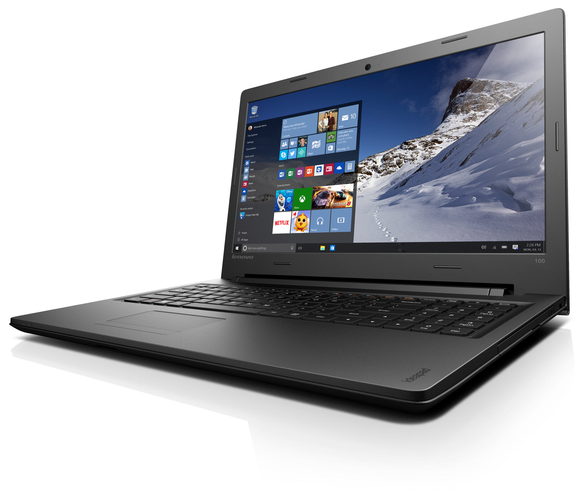LENOVO IdeaPad 100 15.6" Ekran i5-5200U 4GB 500GB GeForce 920M 2GB Laptop 80QQ009KTX