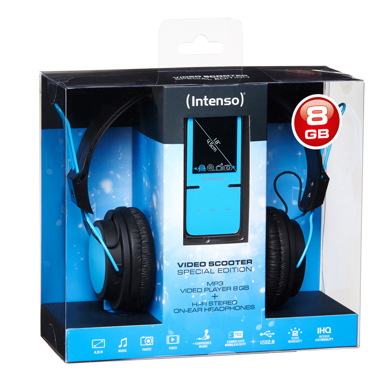 INTENSO MP3 Videoplayer Mp3-Player 8 GB, Blau