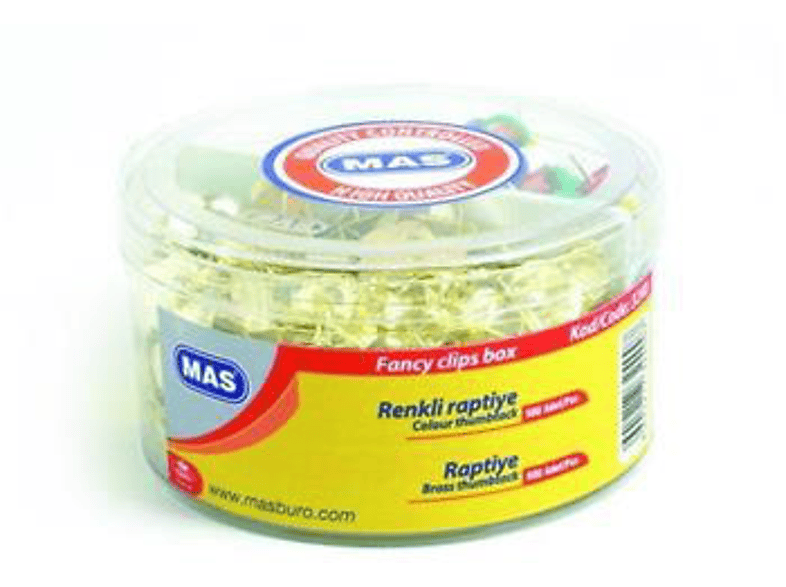 MAS Renkli Raptiye (500 Adet) + Sarı Raptiye (800 Adet) Fiyat & Özellik ...