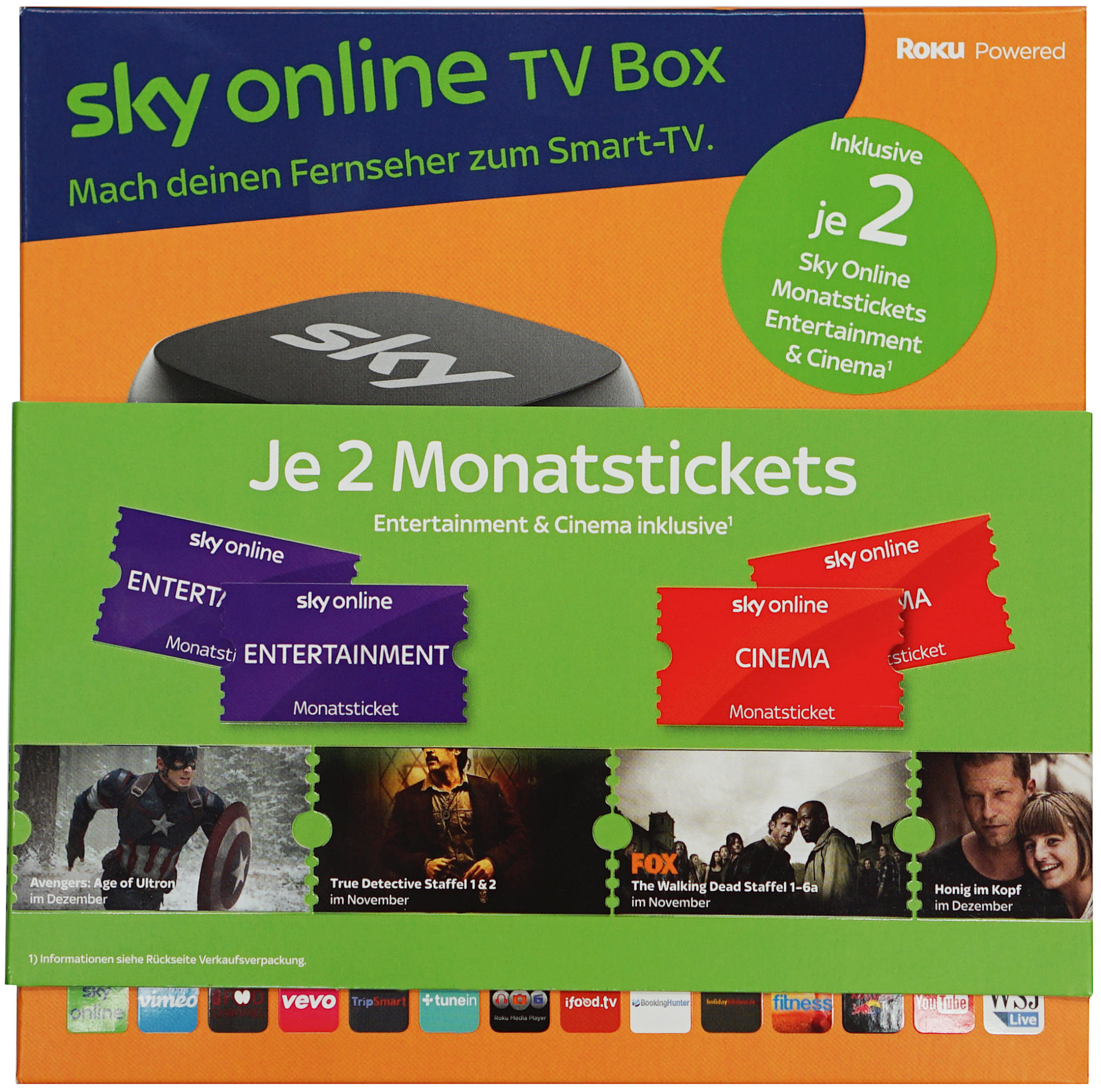 ROKU Sky Online TV Box TV Streaming Gerät