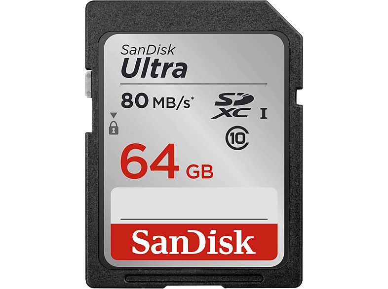 SANDISK Geheugenkaart SDXC Ultra 64 GB Class 10 UHS-I (139768)