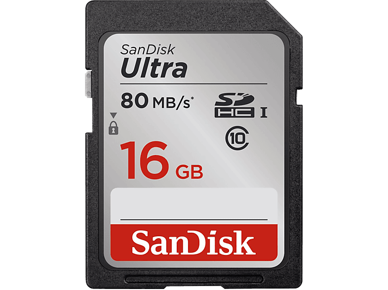 SANDISK Geheugenkaart SDHC Ultra 16 GB Class 10 UHS-I (139766)