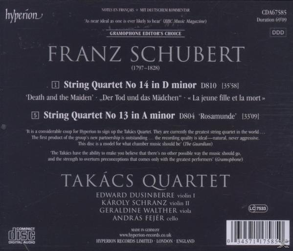 Takacs Quartet - Streichquartette 13+14  - (CD)