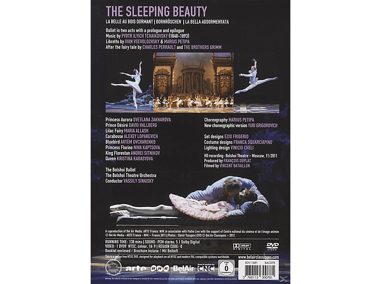 Thumbnail - David Hall, The Bolshoi Ballet, Theatre Orchestra, Zakharova Svetlana - Dornröschen (DVD)