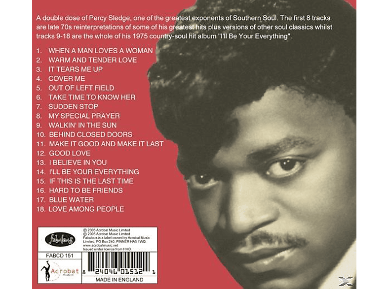 Thumbnail - Percy Sledge - When A Man Loves Woman (CD)