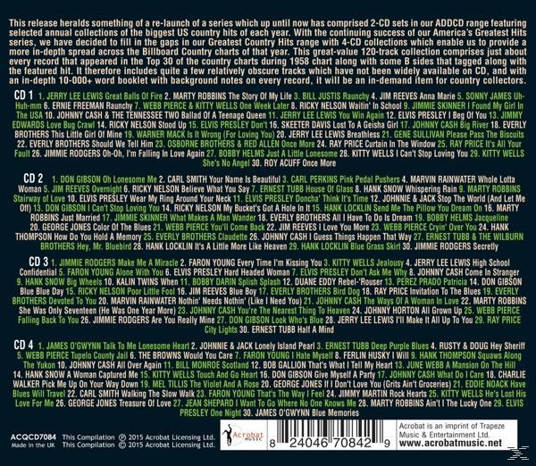 VARIOUS - The Greatest Country Hits Of 1958  - (CD)