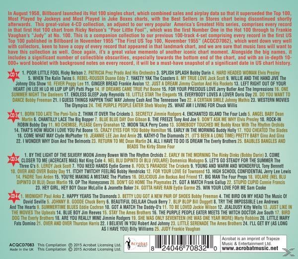 VARIOUS - The First Us Hot 100 August 1958  - (CD)