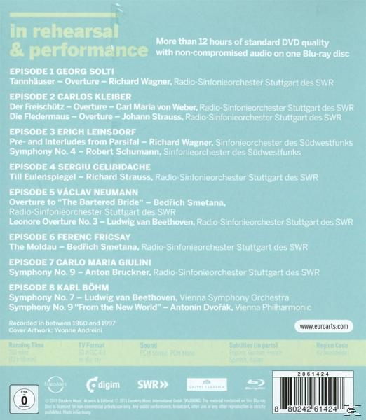 - - (Blu-ray) & Konzert Berühmte in Probe KLEIBER,C./CELIBIDACHE,S./BÖHM,KARL/NORRINGTON Dirigenten