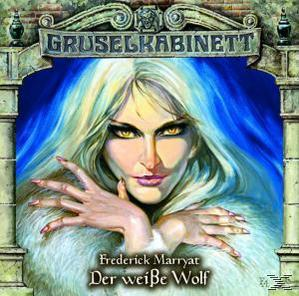 Albumcover mit einem Frauengesicht und dem Titel 'Gruselkabinett' mit illustriertem Hintergrund.