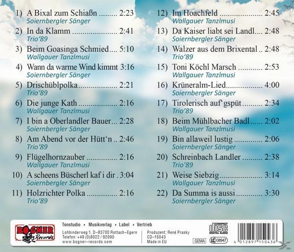 Soiernbergler Sänger, Trio\'89, Wallgauer (CD) - - Gfreid Weil\'s Ins T
