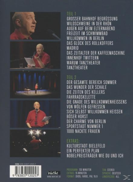 Bild eines Mannes, der spricht, mit verschiedenen verwandten Bildern und Text.