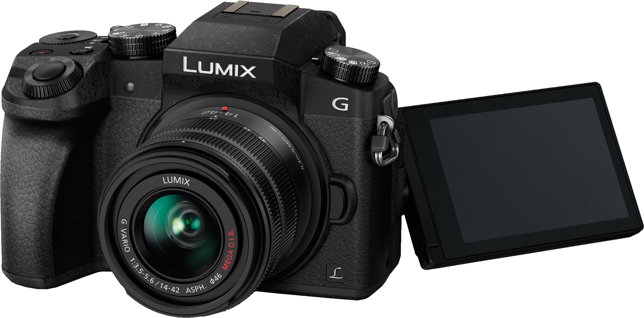 PANASONIC Lumix DMC-G7KEG-K + 14-42 mm Kit fekete