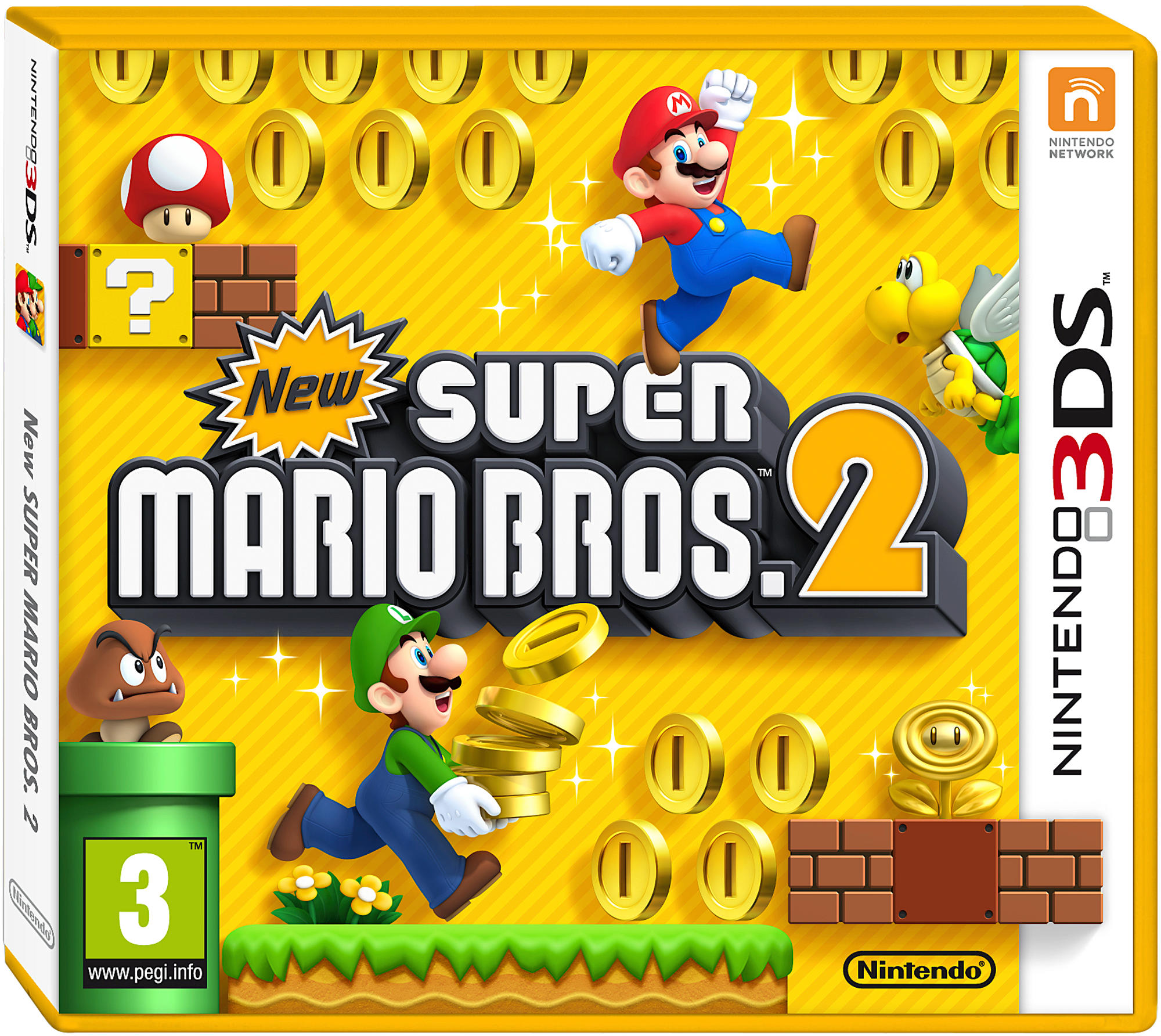 NINTENDO 3DS XL Zwart + New Super Mario Bros 2 Special Edition (2007032)