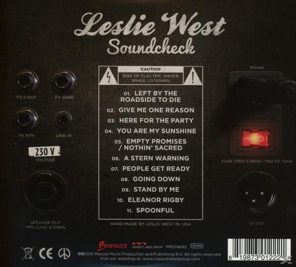 Leslie West - Soundcheck  - (CD)
