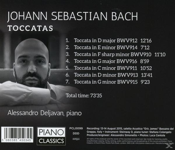 Alessandro Deljavan - Toccatas  - (CD)