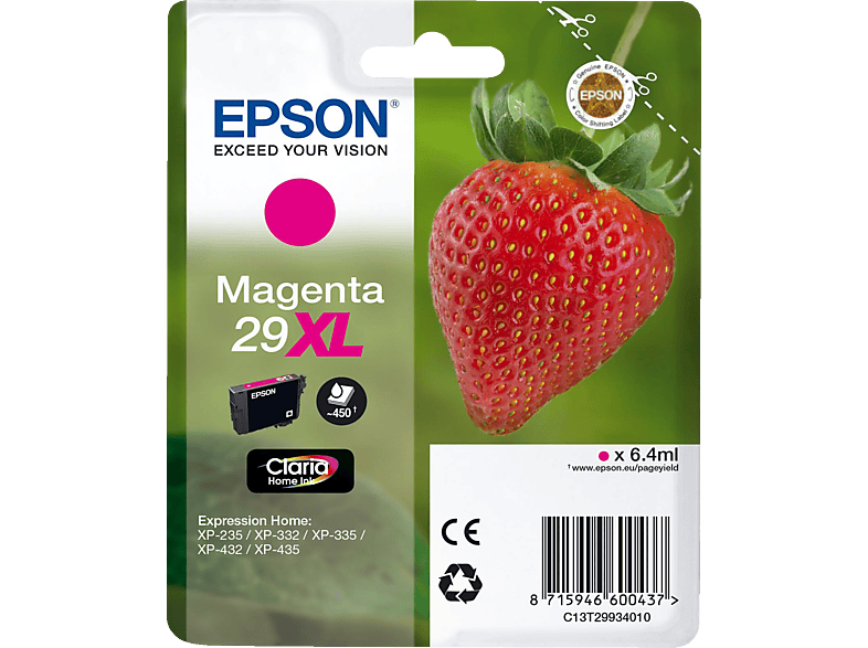 online Erdbeere, EPSON kaufen Tintenatrone MediaMarkt 29XL, C13T29934012 Magenta, |