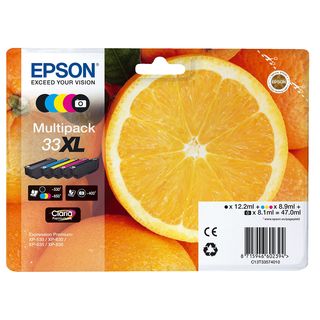 EPSON 33 XL Multipack - Cartouche d'encre (Photo noir/noir/cyan/jaune/magenta)