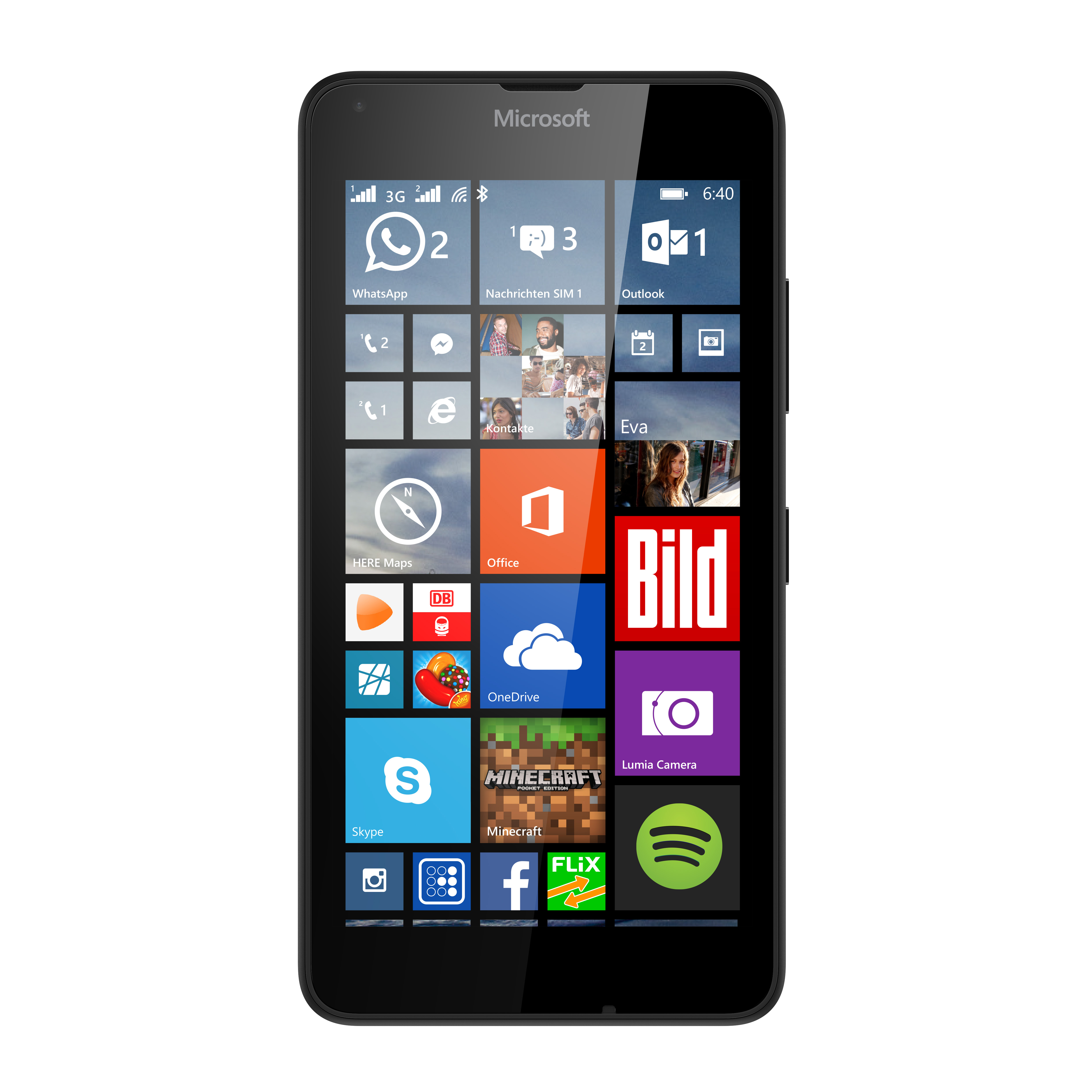 MICROSOFT Lumia 640 DS 8 GB Schwarz Dual SIM