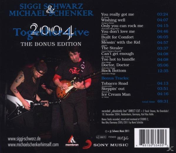 Siggi Schwarz & Michael Schenker - Together Live 2004 - The Bonus Edition  - (CD)