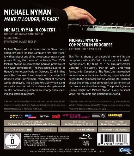 Nyman Michael Band - Make It Louder, Please!  - (Blu-ray)