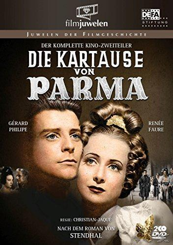DVD-Cover, ein Paar schaut nach oben, Text "Die Kartause von Parma".
