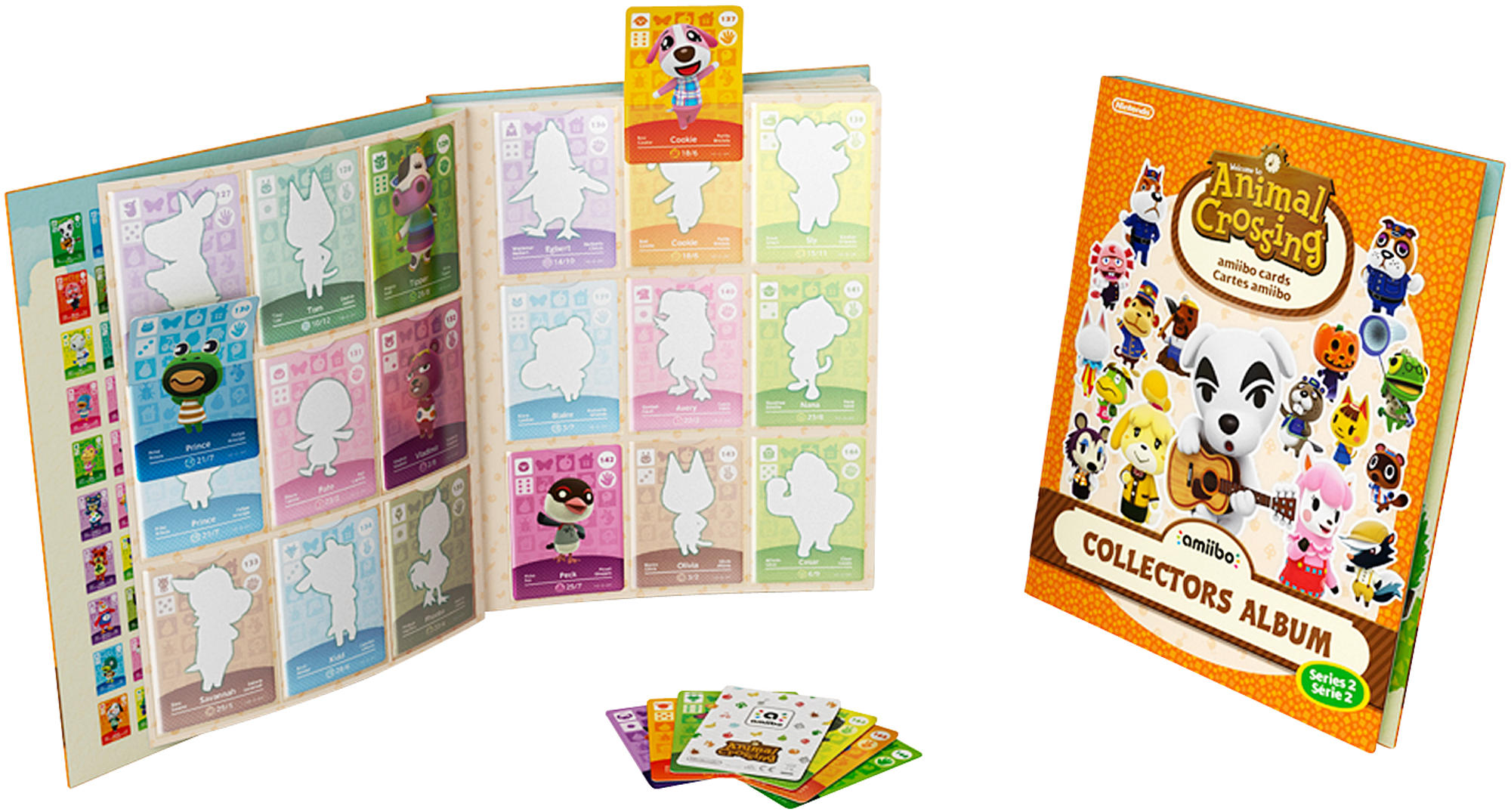 AMIIBO Animal Crossing amiibo-Karten Sammelalbum Serie 2 inkl. 3 Karten Sammelalbum