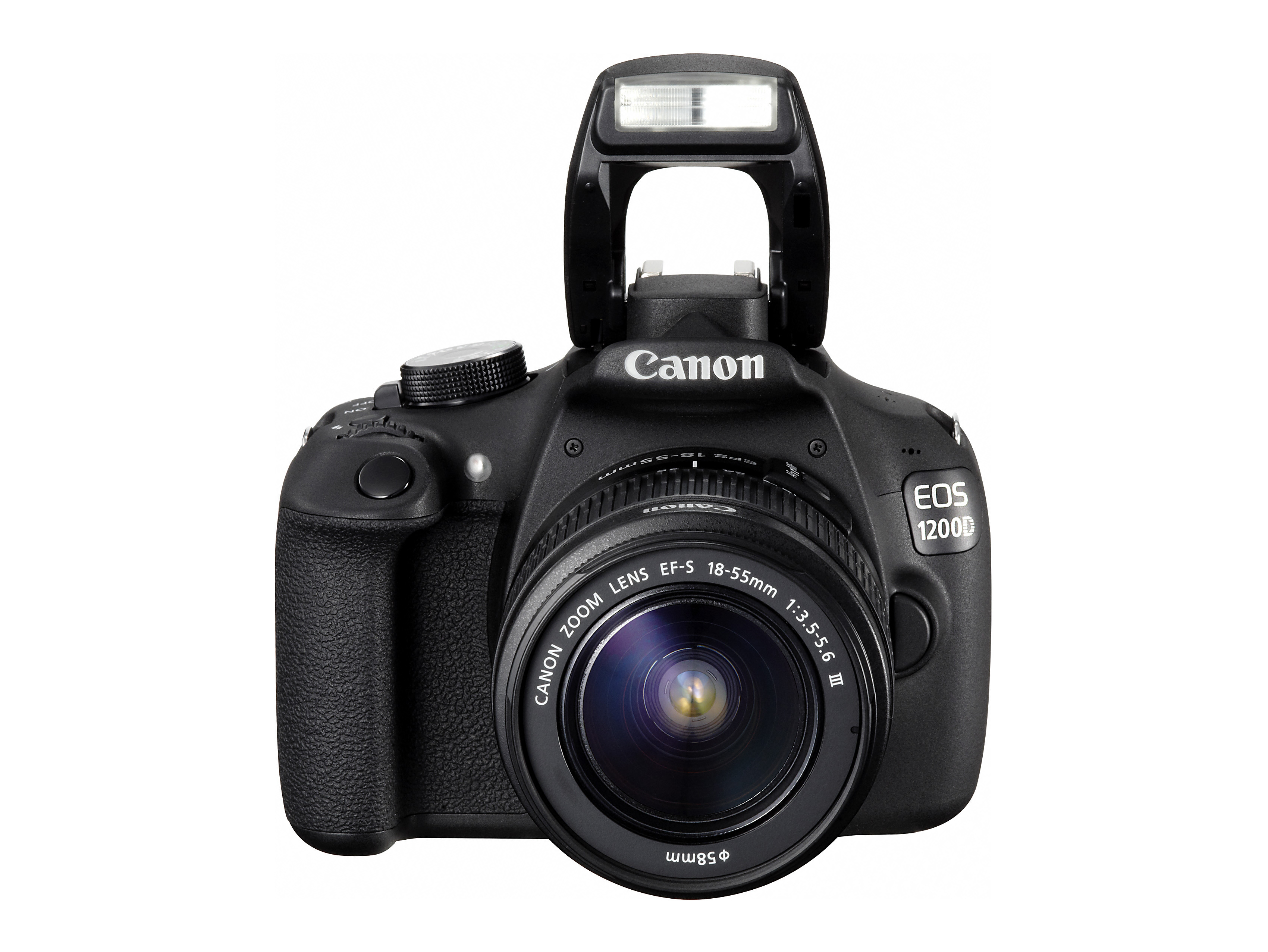 CANON EOS 1200D + Eyefi Speicherkarte Spiegelreflexkamera, , , 18-55 mm, 75-300 mm (III USM) Objektiv, Schwarz
