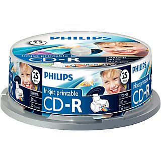 PHILIPS Pack 25 CD-R 700 MB (CR7D5JB25/00)