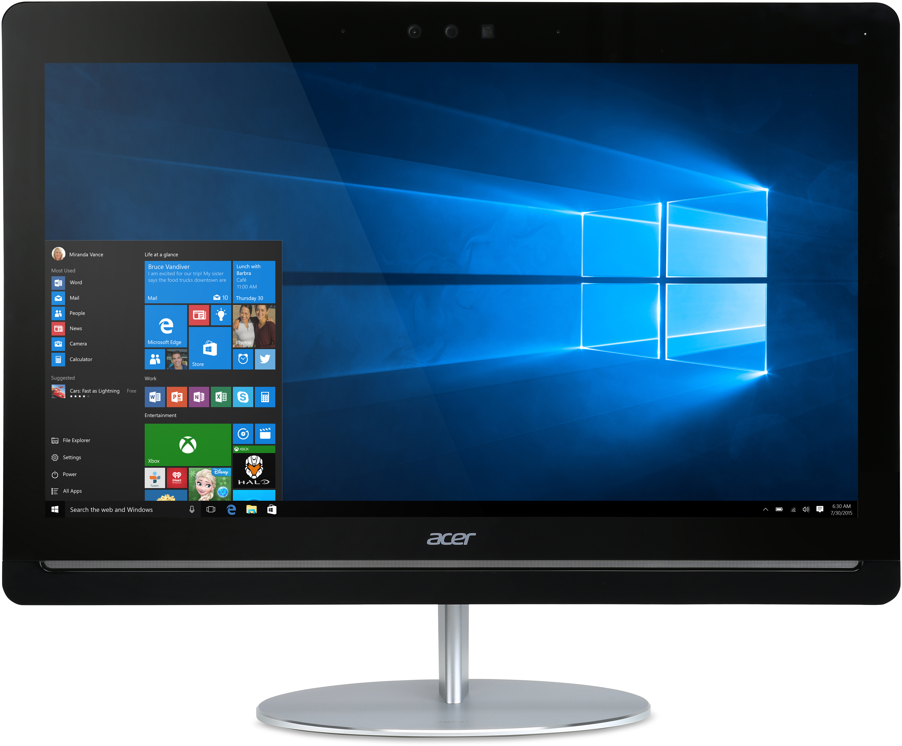 ACER Aspire U5-710 - Core™ i7 i7-6700T - 8 GB - 1 TB - NVIDIA - Windows 10 Home (64 Bit)