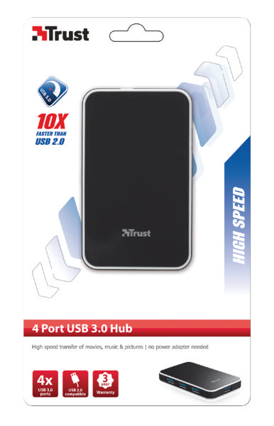 TRUST 19909 4 Port USB 3.0 Hub