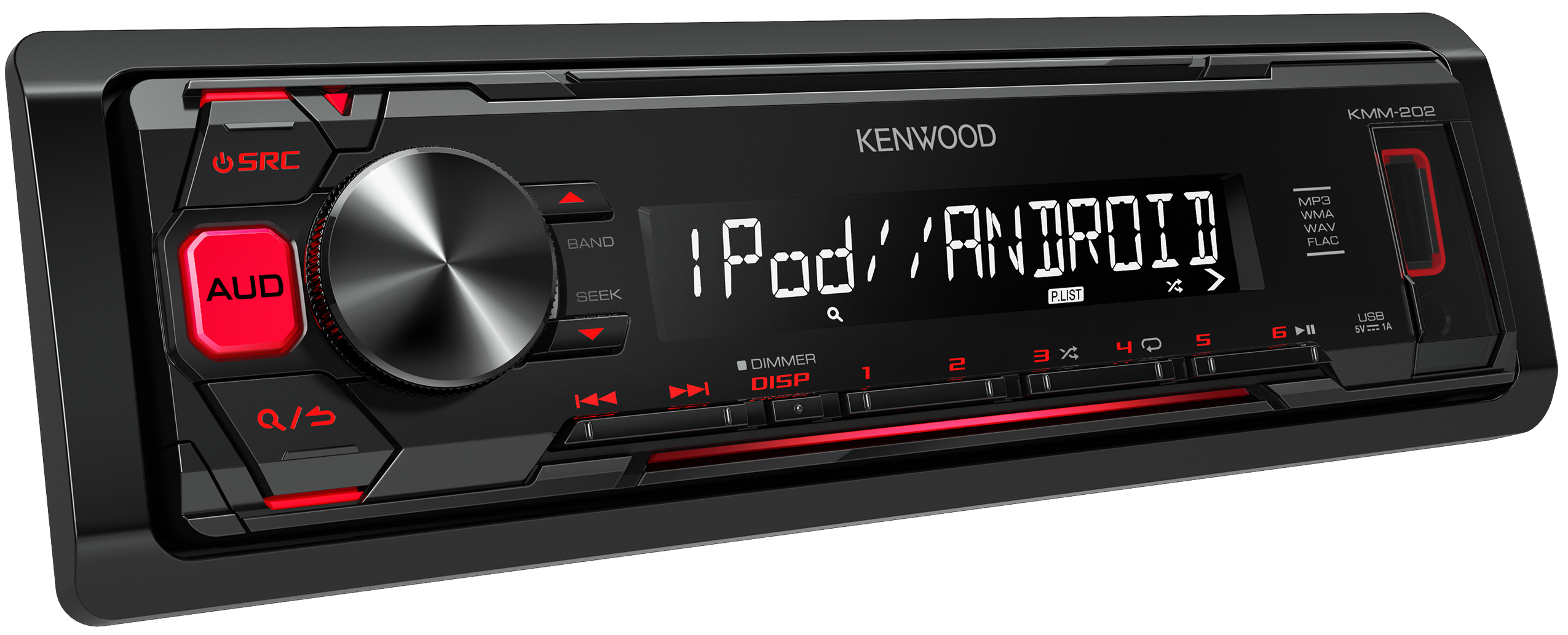 KENWOOD KMM-202 Autoradio 1 DIN, 50 Watt