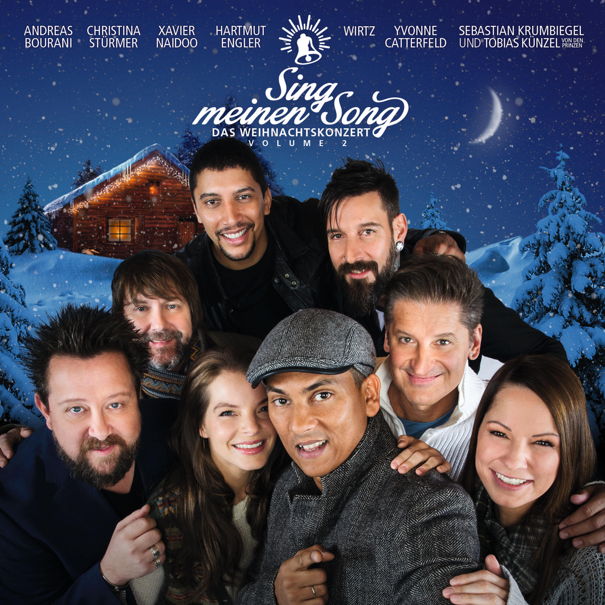 Albumcover: Gruppe lächelt, Titel "Sing meinen Song". Schneelandschaft.
