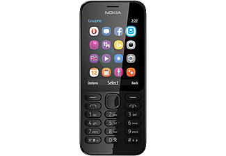NOKIA 222 DS fekete kártyafüggetlen mobiltelefon