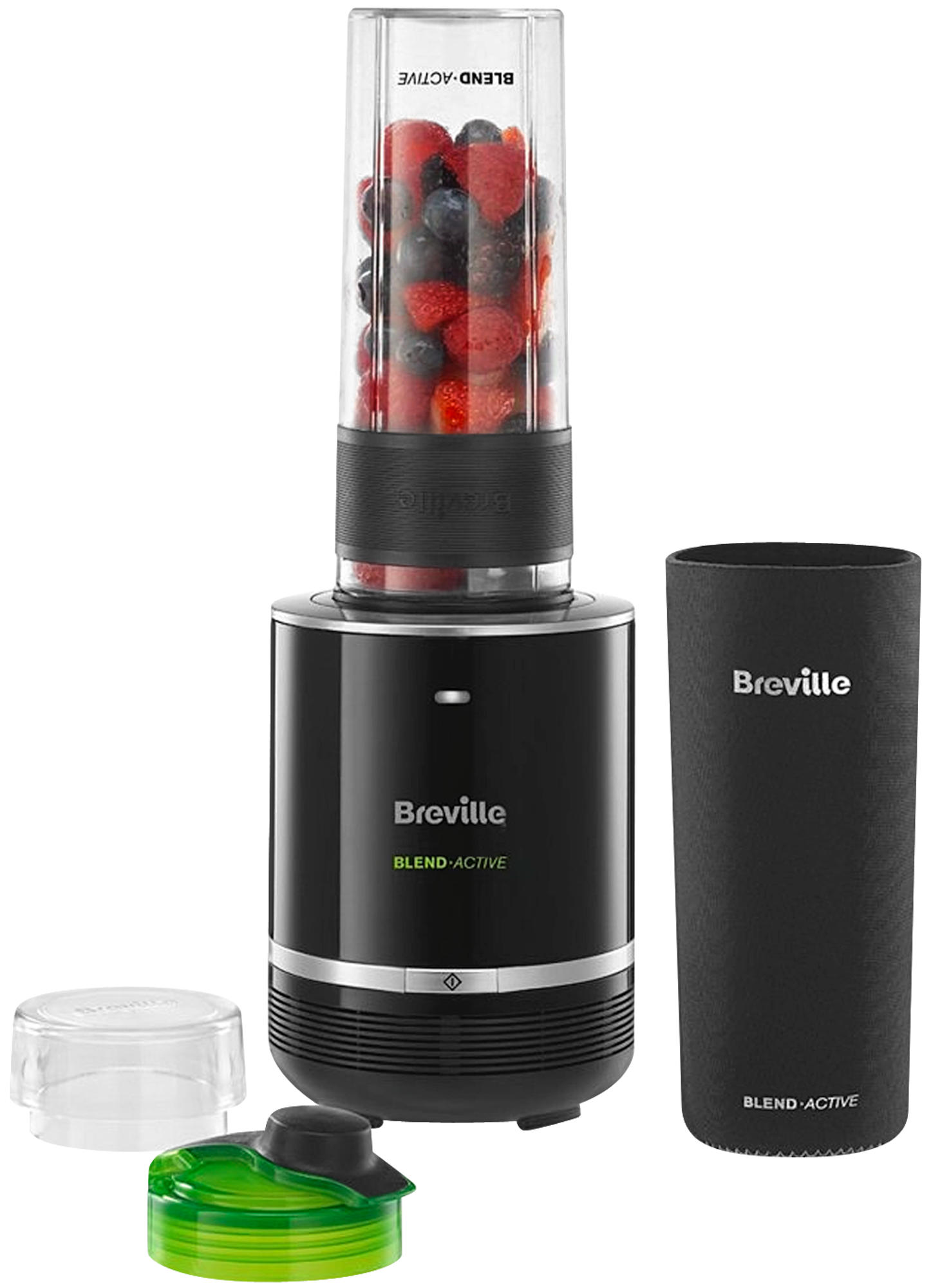 Breville Personal Blender vbl120 300 w 0.6 litros negro batidora de vaso active pro vbl120x 300w 500ml 06