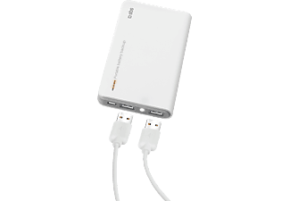 SBS 10000 mAh 2 USB Çıkışlı Taşınabilir Şarj Cihazı Beyaz