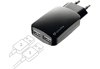 CELLULARLINE Dual USB Seyahat Şarj Girişi 3A